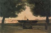 camille corot Fountain of the French Academy china oil painting reproduction